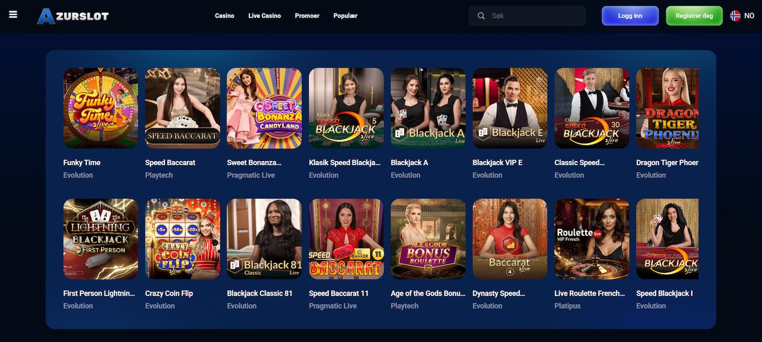 Azur Slot Trygt Nettcasino